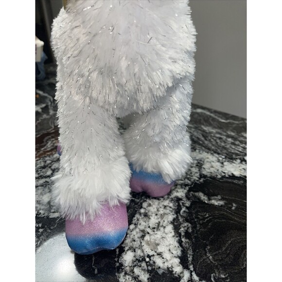 Build A Bear Glisten Reindeer Plush with Pink and Blue Swirl Antlers and Hooves - Picture 4 of 13